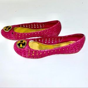 Elaine Turner Ballet Flats Tortoise Label on Toe